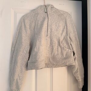 Women's LULULEMON Gray Half-Zip Pullover Sweatshirt